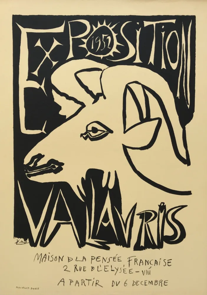 Lithografie Picasso - Exposition Vallauris - Maison de la Pensee Francaise