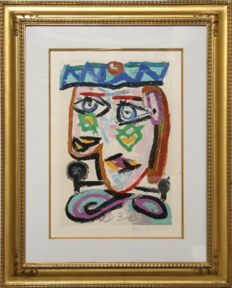 Lithografie Picasso - Femme au Beret