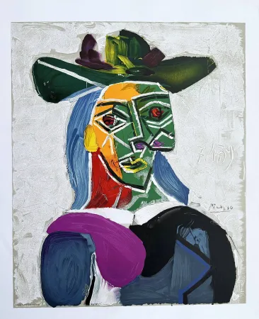 Lithografie Picasso - Femme au chapeau (Dora Maar)