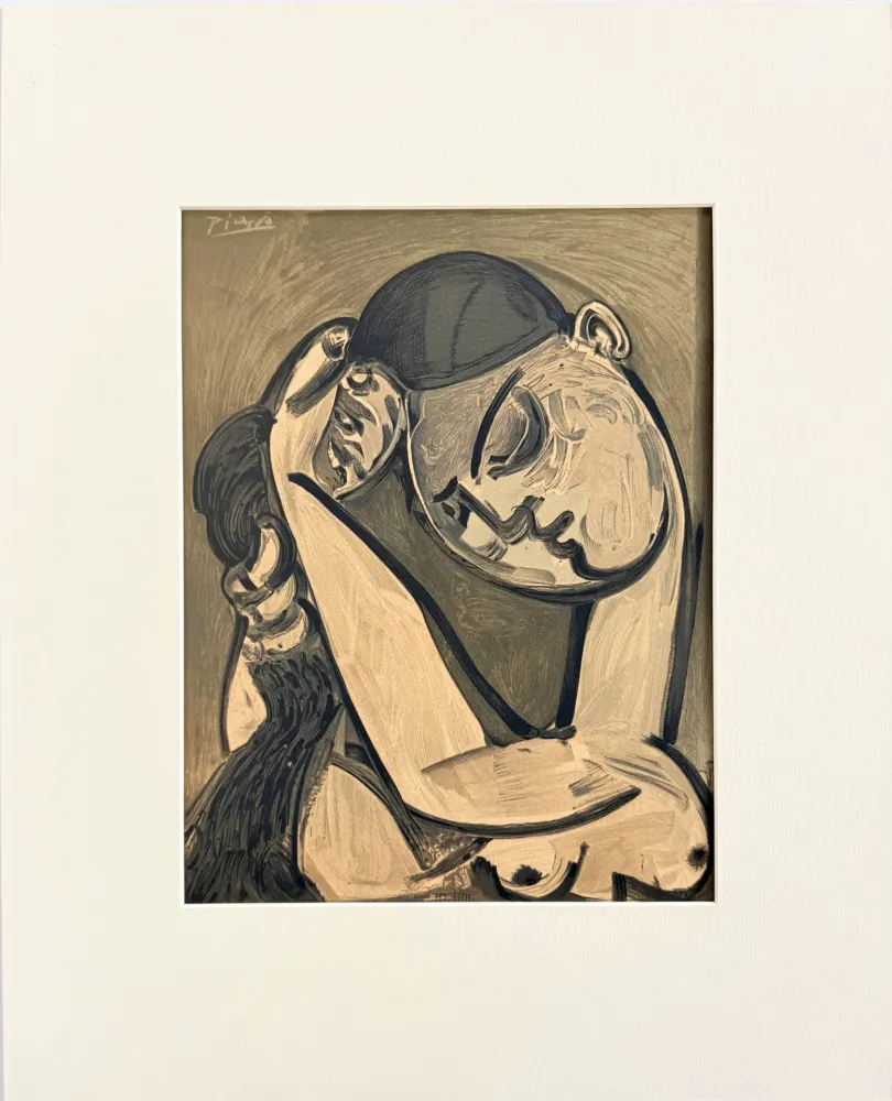 Lithografie Picasso - Femme se coiffant