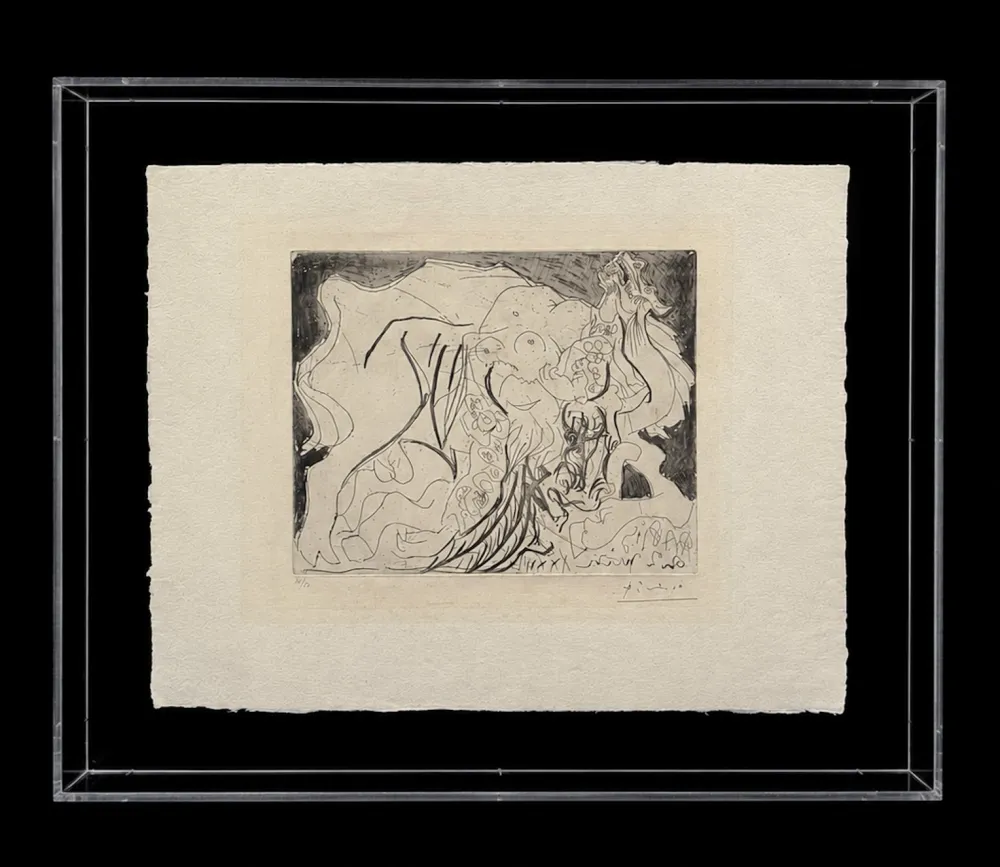 Gravure Picasso - Femme Torero, V