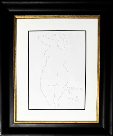 Gravure Picasso - Femme vue de Dos