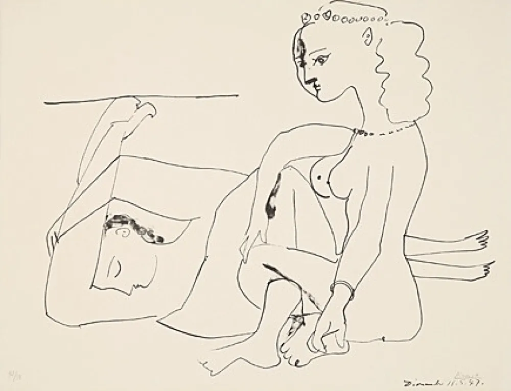 Lithografie Picasso - Femmes sur la plage