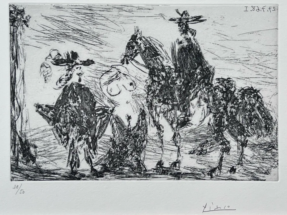 Ets Picasso - Gentilhomme, femme honteuse et reître 