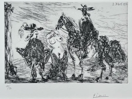 Ets Picasso - Gentilhomme, femme honteuse et reître 