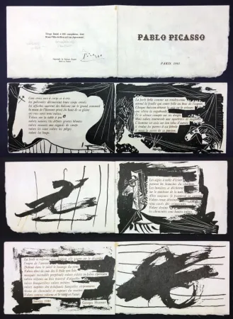 Geïllustreerd Boek Picasso - Georges Hugnet : PABLO PICASSO (Paris, 1941). 