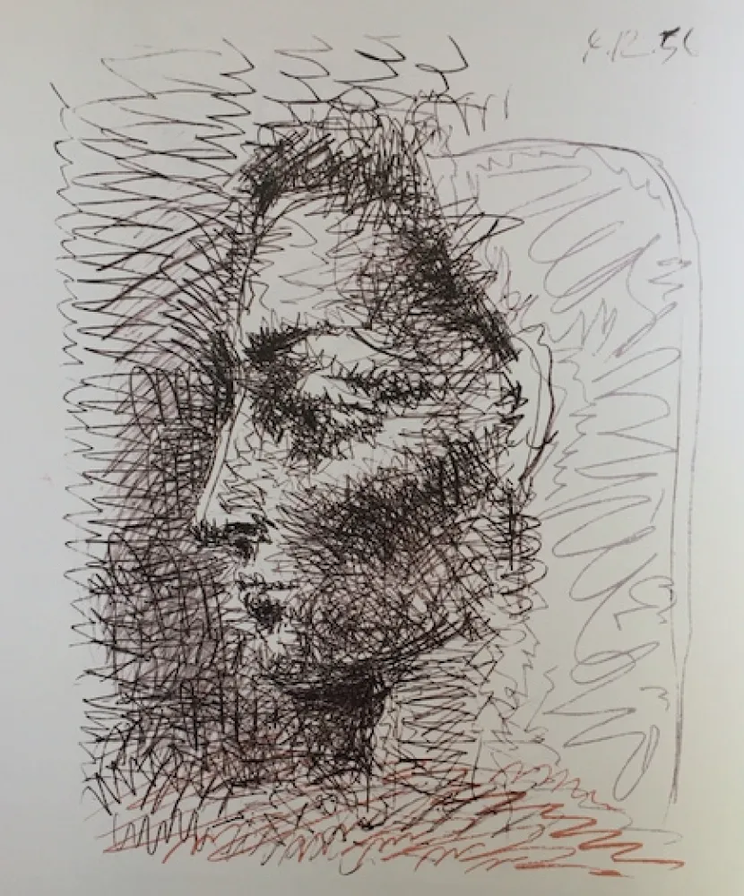 Lithografie Picasso - Jacqueline de profil