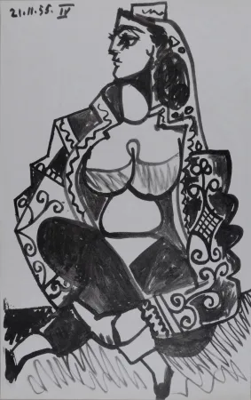 Lithografie Picasso - Jacqueline Roque IV,