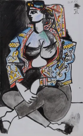Lithografie Picasso - Jacqueline Roque #VI, 1959