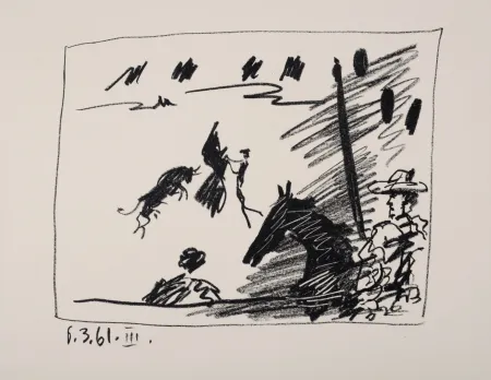 Lithografie Picasso - Jeu de la cape, 1961