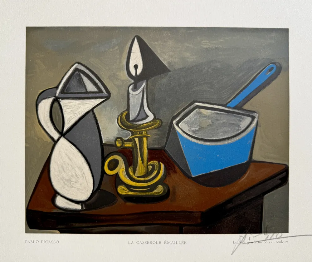 Houtsnede Picasso - La Casserole Émaillée