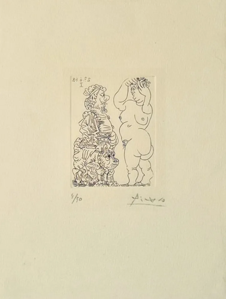 Gravure Picasso - La Celestine, from Série 347