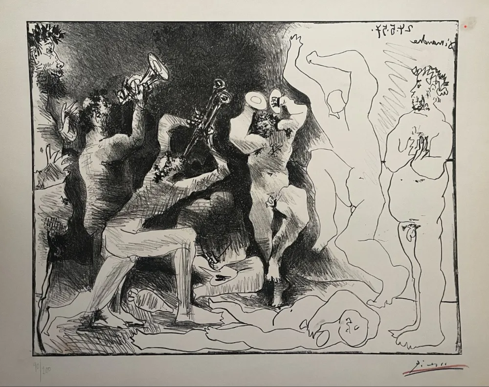 Lithografie Picasso - La danse des faunes 1957