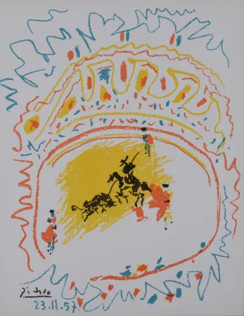Lithografie Picasso - La petite corrida, 1958