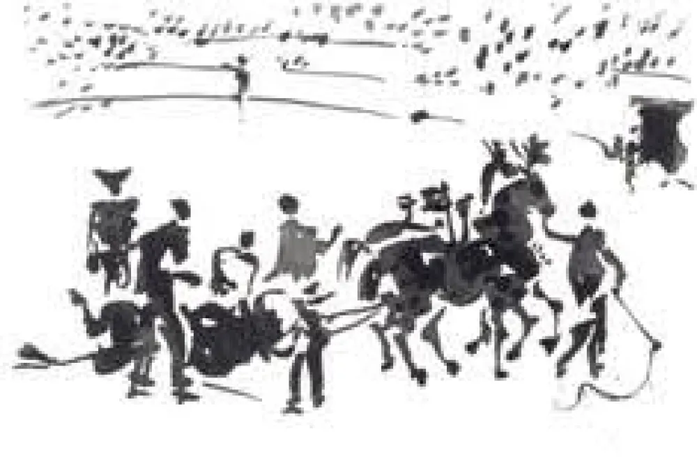Aquatint Picasso - La Tauromaquia portfolio