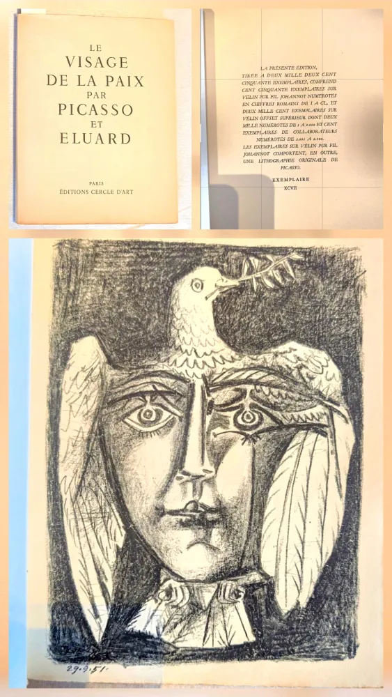 Lithografie Picasso - La Visage de la Paix 1951 Deluxe 