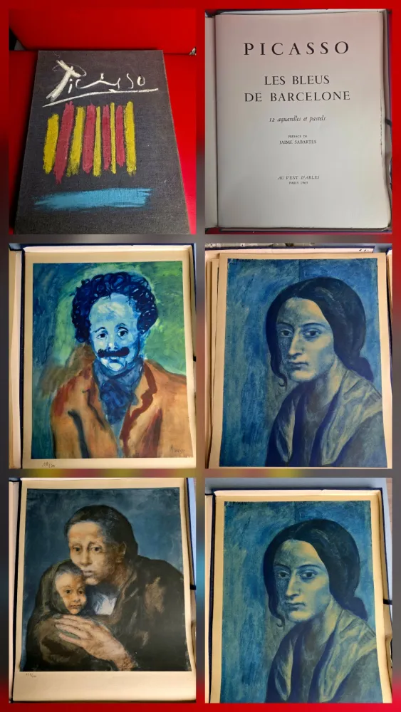 Pochoir Picasso - Le Bleus de Barcelone- Incomplete 