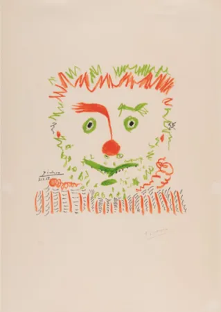 Lithografie Picasso - Le Clown