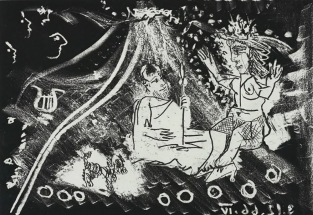 Ets En Aquatint Picasso - Le Cocu Magnifique