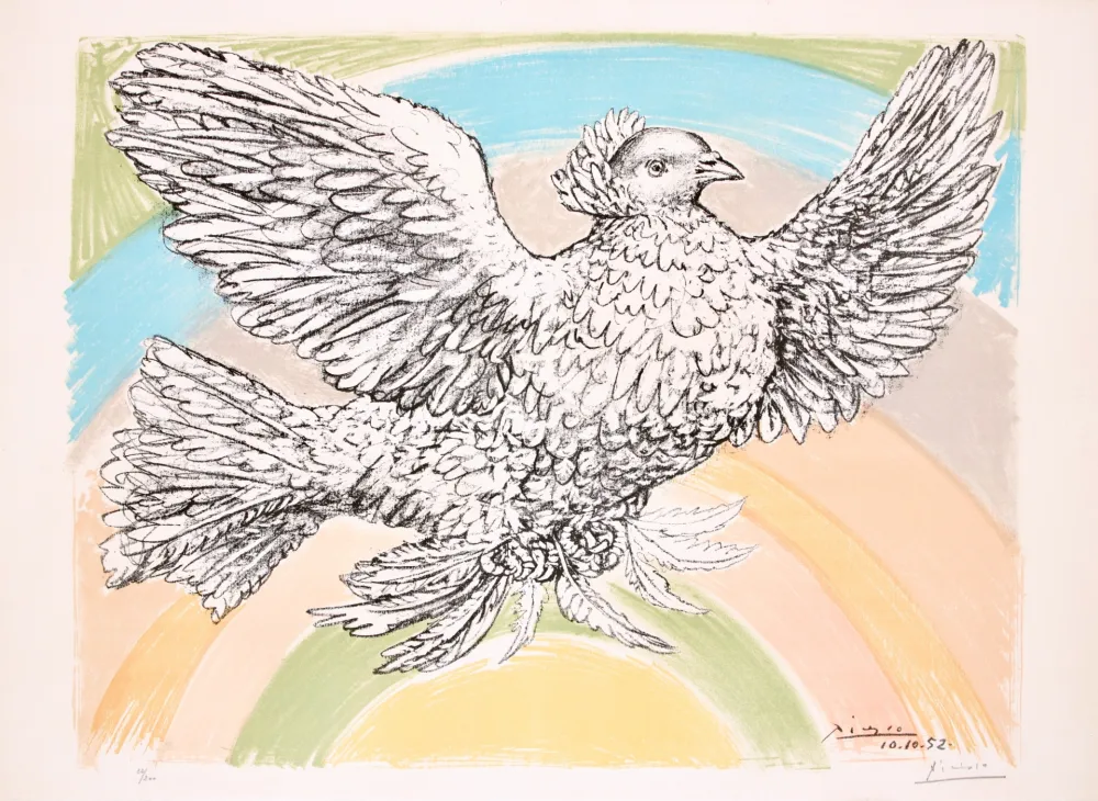 Lithografie Picasso - Le Colombe Volant