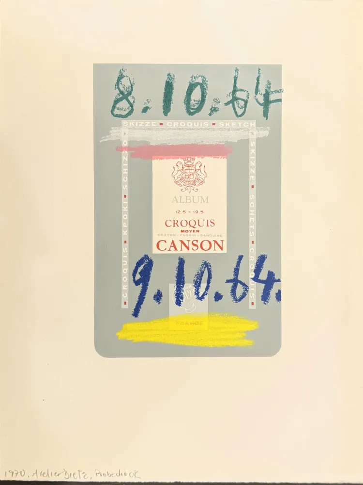 Lithografie Picasso - Le goût du bonheur. Trois carnets d`atelier. 1970.