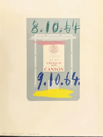 Lithografie Picasso - Le goût du bonheur. Trois carnets d`atelier. 1970.