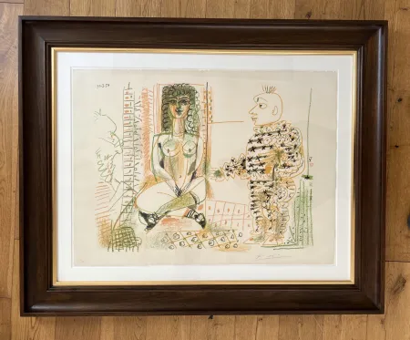 Lithografie Picasso - Le Peintre et son Modèle