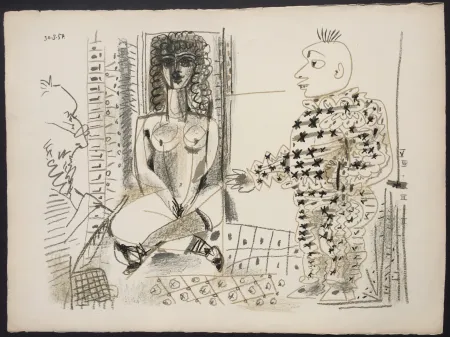Lithografie Picasso - Le Peintre et son Modele (B 765)