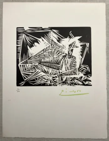Geïllustreerd Boek Picasso - LE PIGEONNEAU. Linogravure pour 