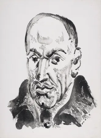 Aquatint Picasso - Le Poète à un excellent peintre étranger qui faisait son portrait, 1947