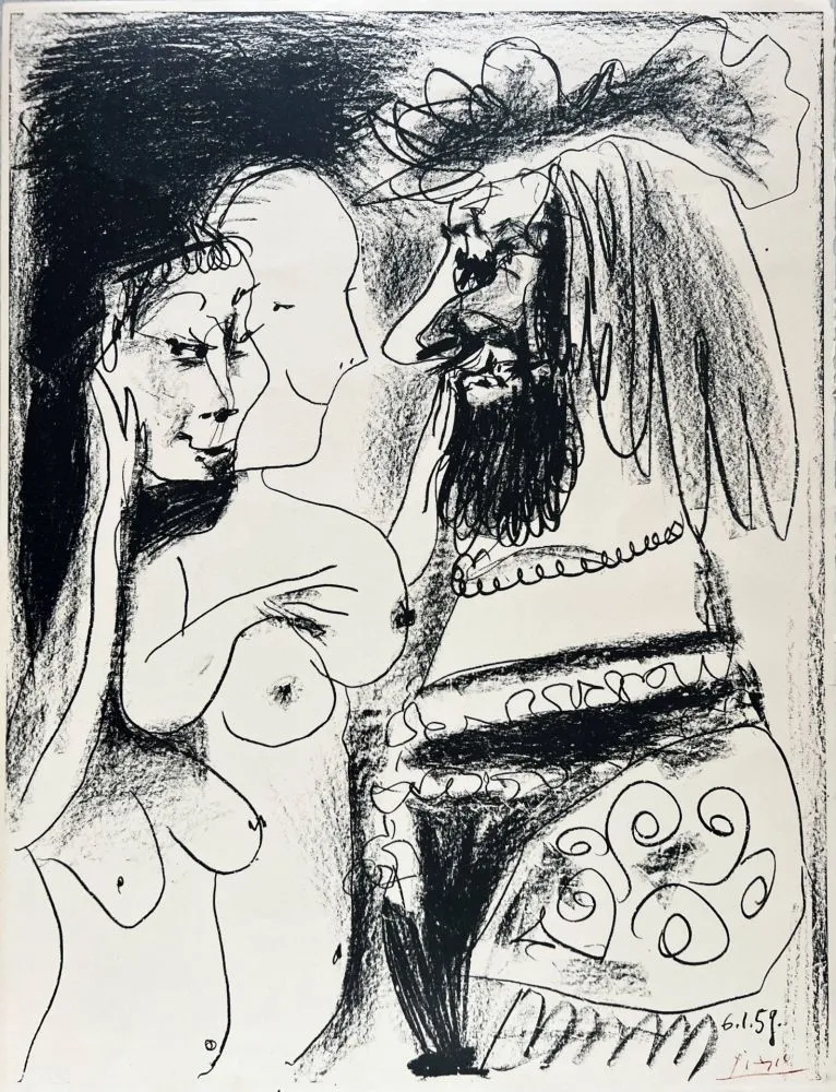 Lithografie Picasso - Le vieux Roi
