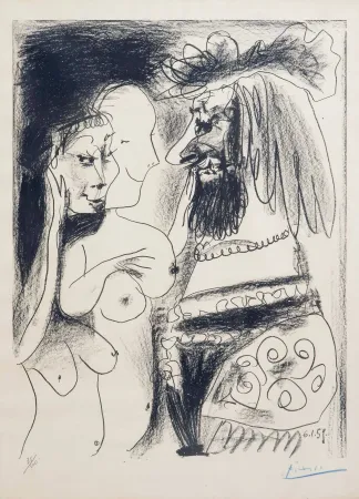Lithografie Picasso - Le vieux Roi