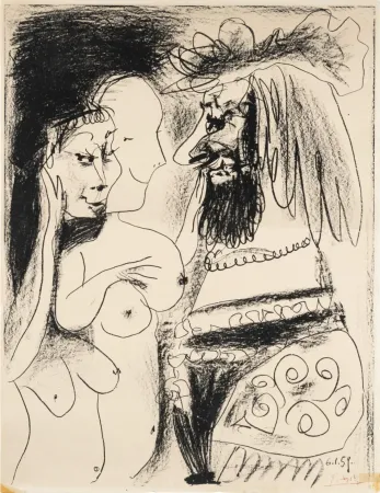 Lithografie Picasso - Le Vieux Roi