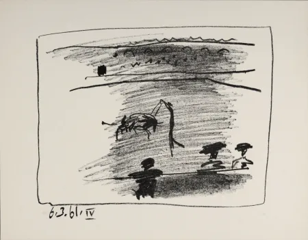 Lithografie Picasso - Les Banderilles, 1961