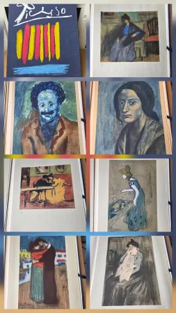 Pochoir Picasso - Les Bleus de Barcelone 1963