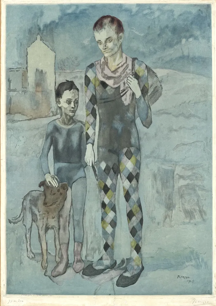 Ets En Aquatint Picasso - Les Saltimbanques