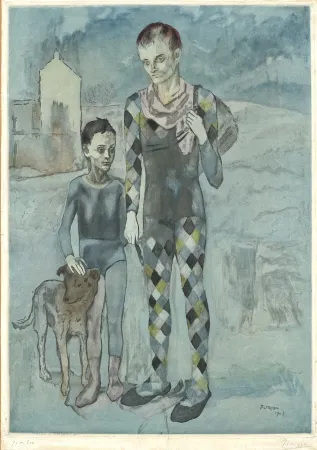Ets En Aquatint Picasso - Les Saltimbanques