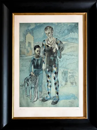 Gravure Picasso - Les Saltimbanques
