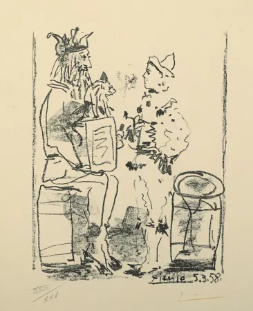 Lithografie Picasso - Les Saltimbanques, from Souvenirs d'un collectionneur (B. 855; M. 285)