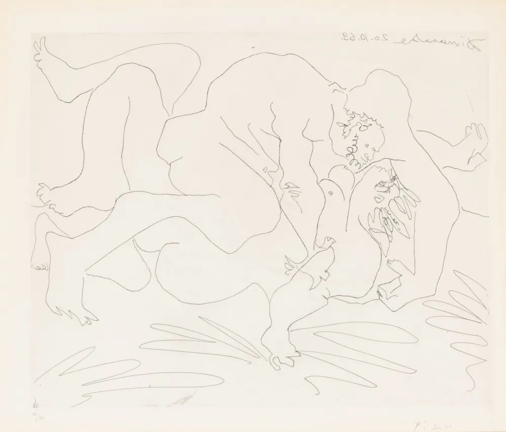 Gravure Picasso - L'Etreinte