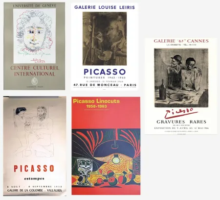 Poster Picasso - Lot de 5 Affiches Originales