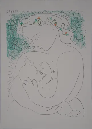 Lithografie Picasso - Maternité, grand modèle
