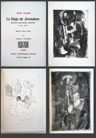 Geïllustreerd Boek Picasso - Max Jacob. LE SIÈGE DE JÉRUSALEM. 3 eaux-fortes cubistes de Picasso (1914)