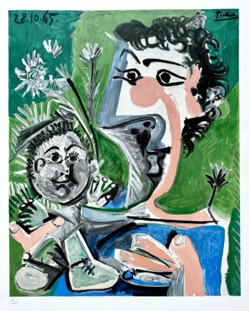 Lithografie Picasso - Mother and Child 
