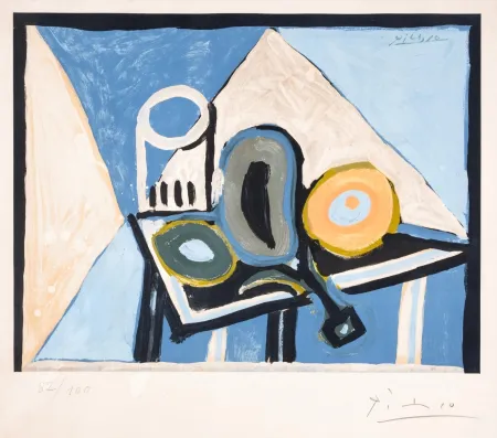 Lithografie Picasso - Nature morte à l’aubergine