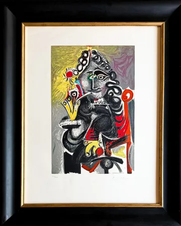 Lithografie Picasso - Pablo Picasso (1881–1973) - Le Cavalier - Color lithograph on Arches paper - 1968