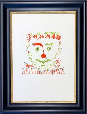 Lithografie Picasso - Pablo Picasso(1881–1973) – Clown – Color lithograph on Arches paper – 1968
