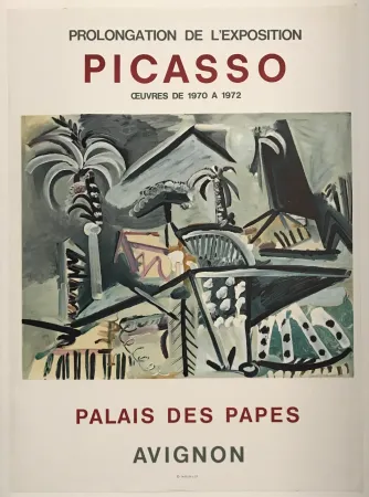 Lithografie Picasso - Palais des Papes