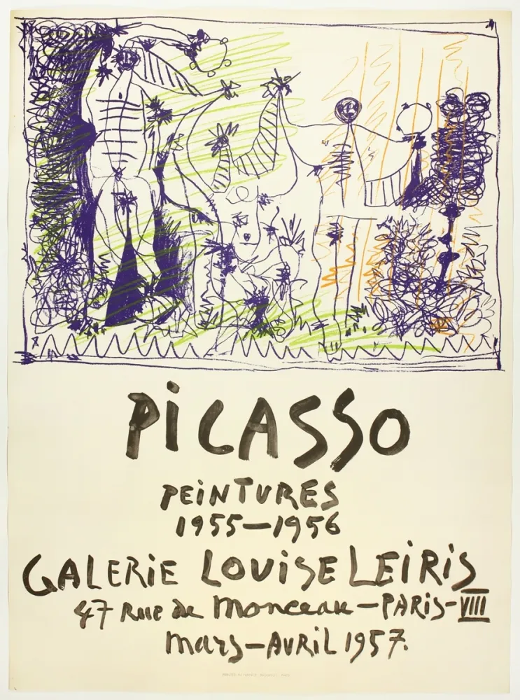 Lithografie Picasso - Peintures 1955 - 1956 (Galerie Louise Leiris)