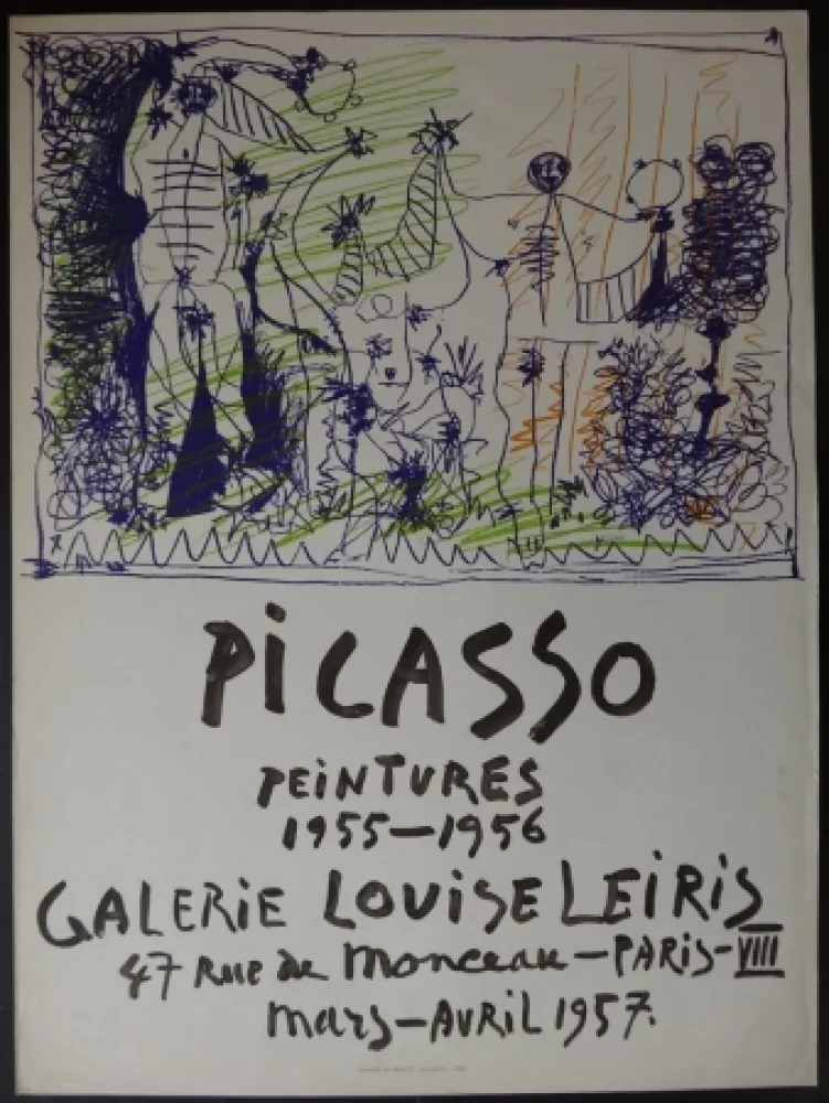 Lithografie Picasso - Peintures - Galerie Leiris 1957